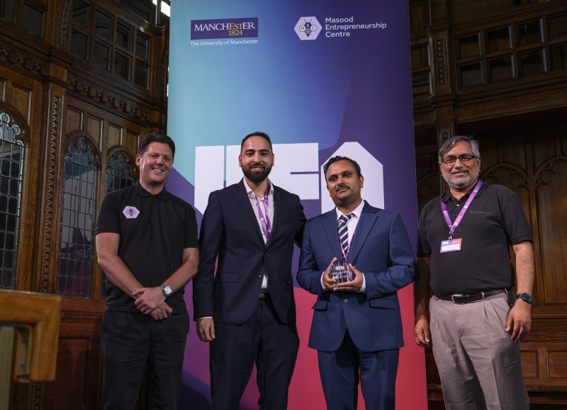The Eli & Britt Harari Graphene Enterprise Award&nbsp; |&nbsp; £45,000 Winner: Mohamed Elsharkasi, Hollowgraf Co-founder(s): Premlal Balakrishna Pillai, Rahul Raveendran Nair, Feng Yan