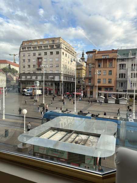Ban Jelacic Square, Zagreb, seen from the conference venue