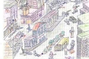 Refugee children’s chilling images of Syria conflict to go on show