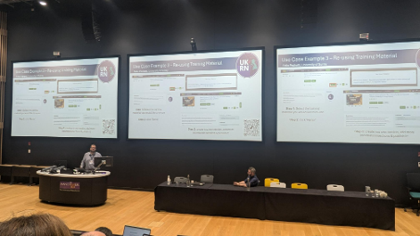 Another presentation at the UKRN conference