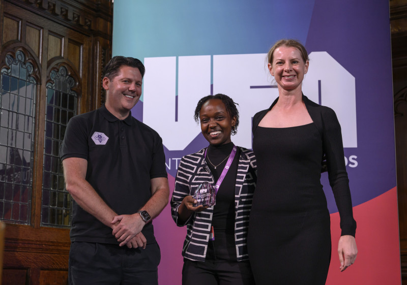 The Sustainable Development Award  |&nbsp; £15,000 Winner: Gloria Cherono, Envirofly Co-founder(s): Sharon Chepngetich