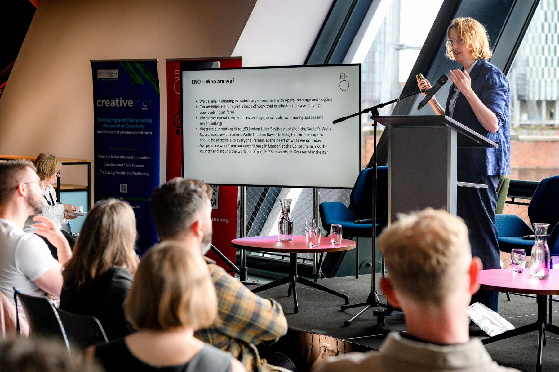 English National Opera panel - Creative Ƶ Showcase event at Aviva Studios, Ƶ. Picture by Paul Heyes, Tuesday July 15, 2025. English National Opera panel