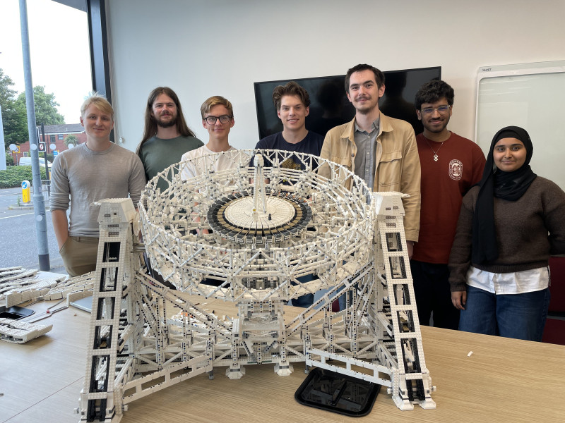 Physics society and Lego Lovell Telescope
