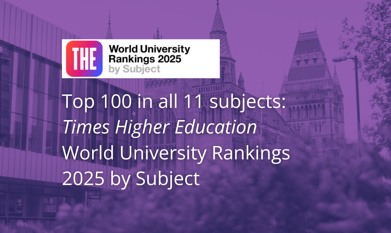 The University of Manchester ranked in top 100 globally across all ...