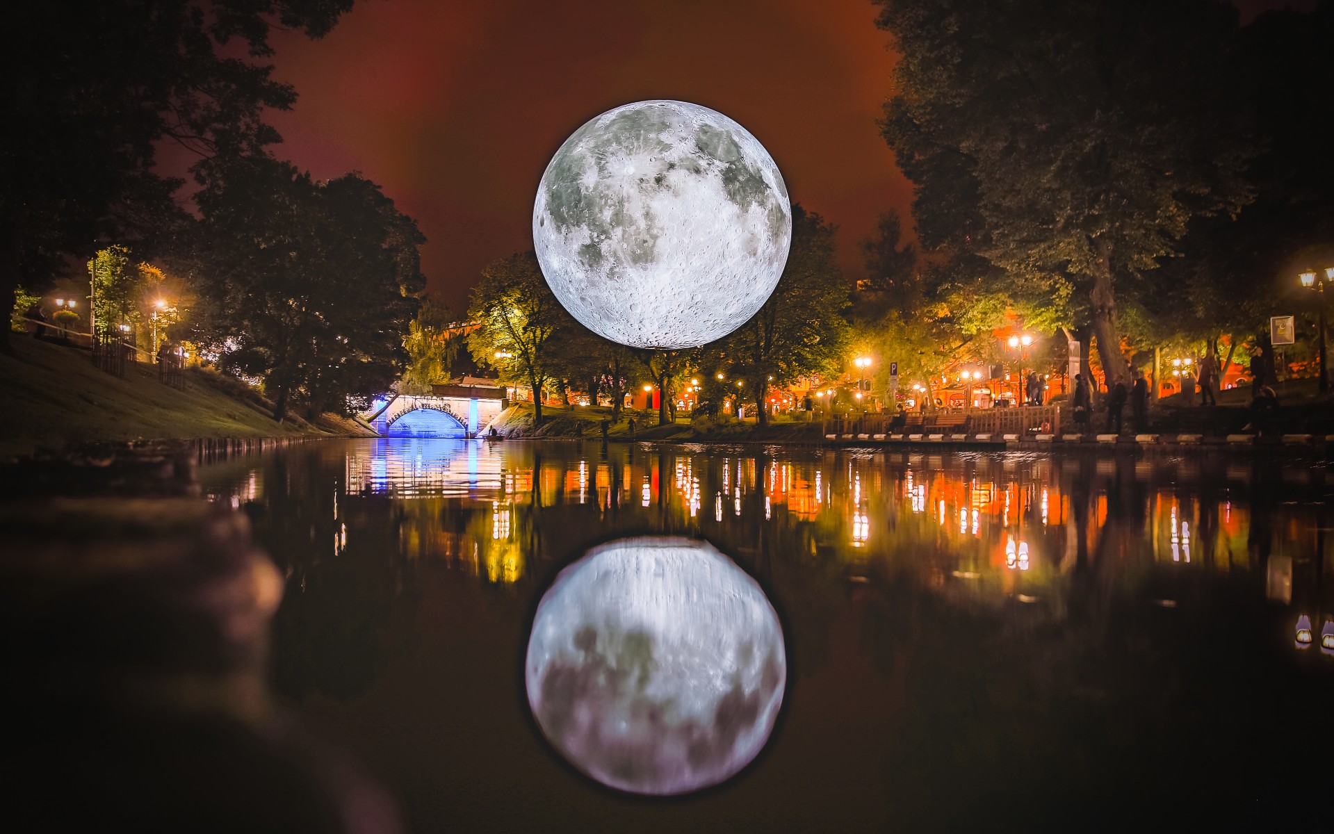 Visitors will be over the moon with Light Night’s dazzling lunar creation