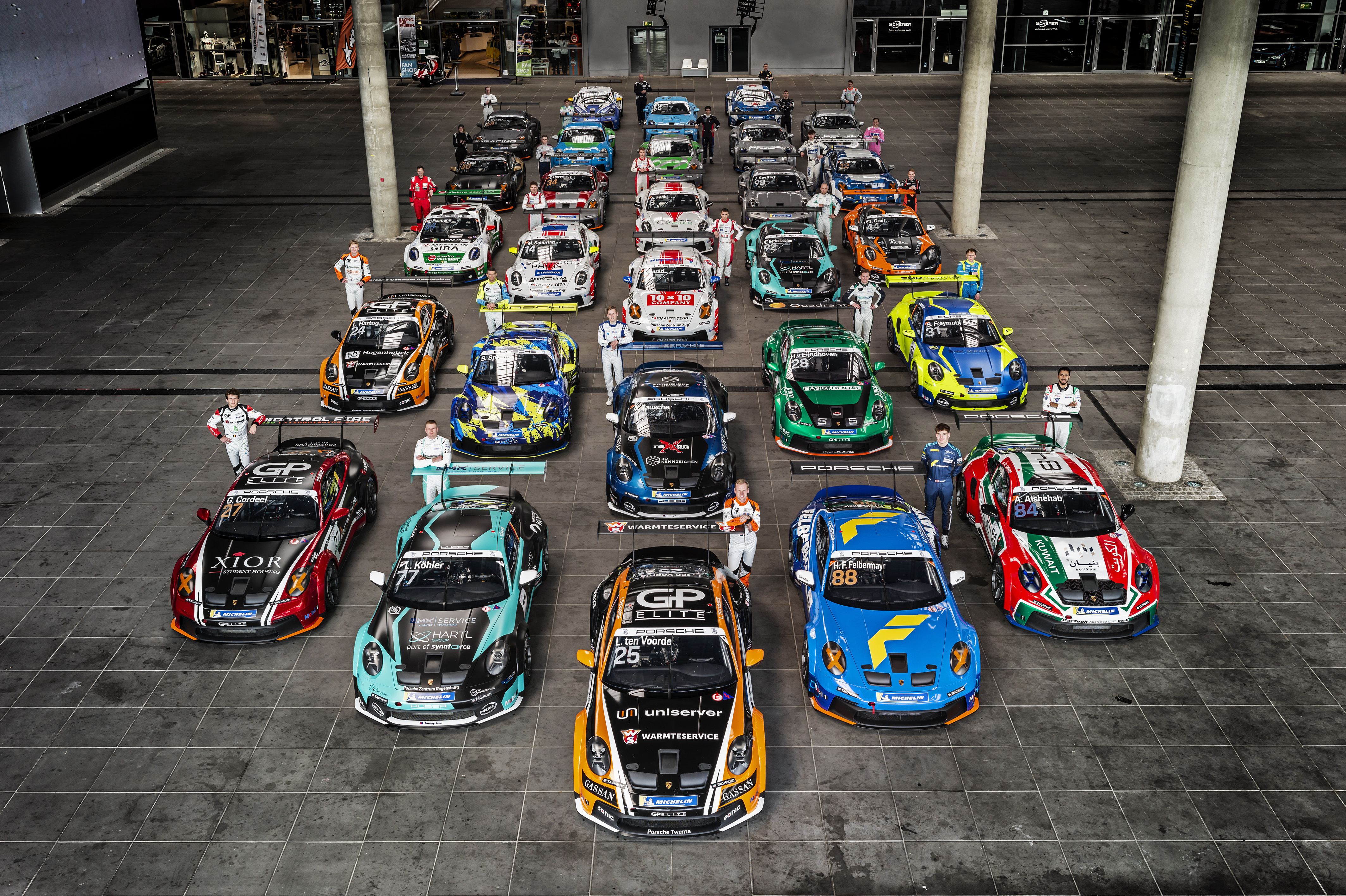 Startveld Porsche Carrera Cup Duitsland 2023