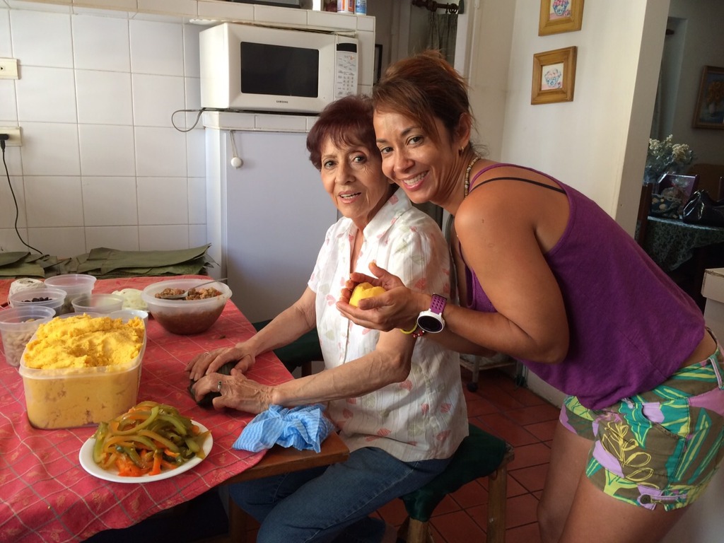Alejandra Schrader and her abuela