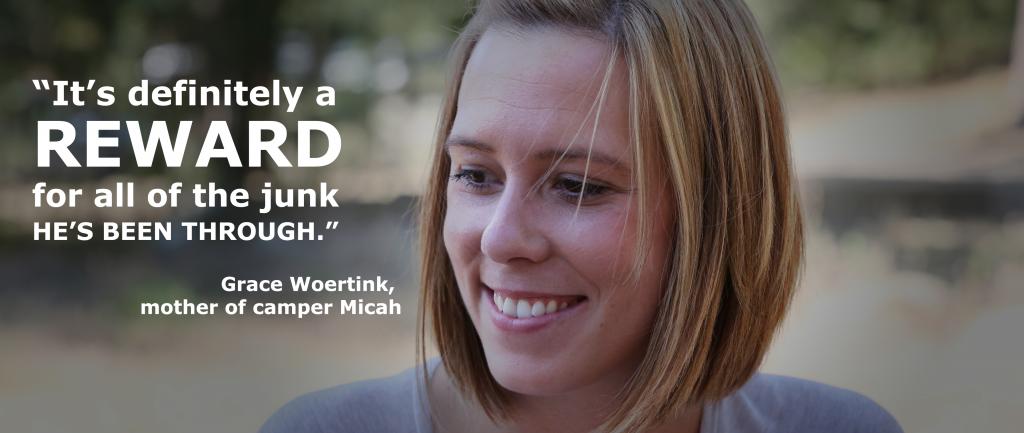 Smiling woman with the quote: 