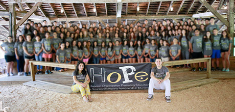 HoPe members at a leadership camp.