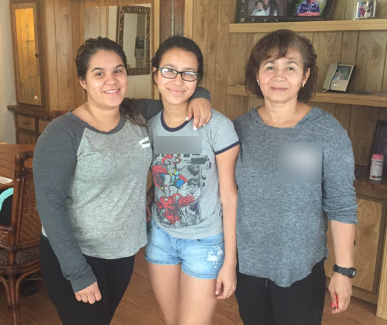 Dianne, Tonya and their mom