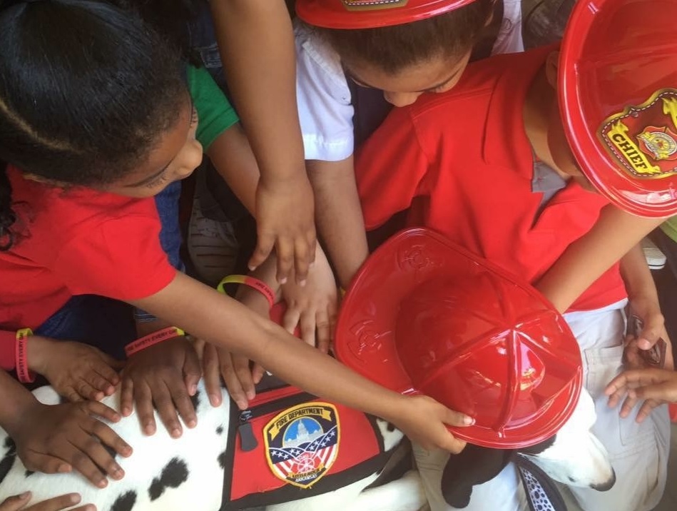 Molly the fire dog has taught fire safety to children across the United States and around the world.