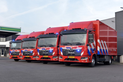 Vier MAN TGL 12.220 bakwagens voor Brandweer Gelderland-Midden