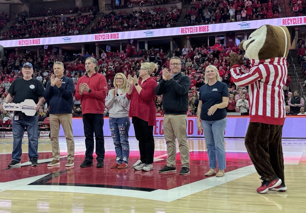 A happy holiday for veteran receiving vehicle from American Family Insurance and Gerber Collision & Glass as part of NABC Recycled Rides® program