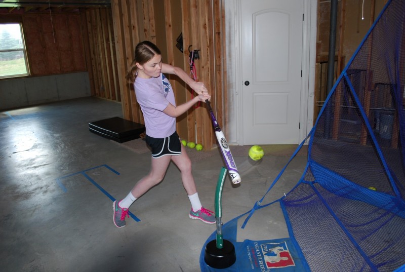 Sydney Parker Hitting Picture used in Powerpoint
