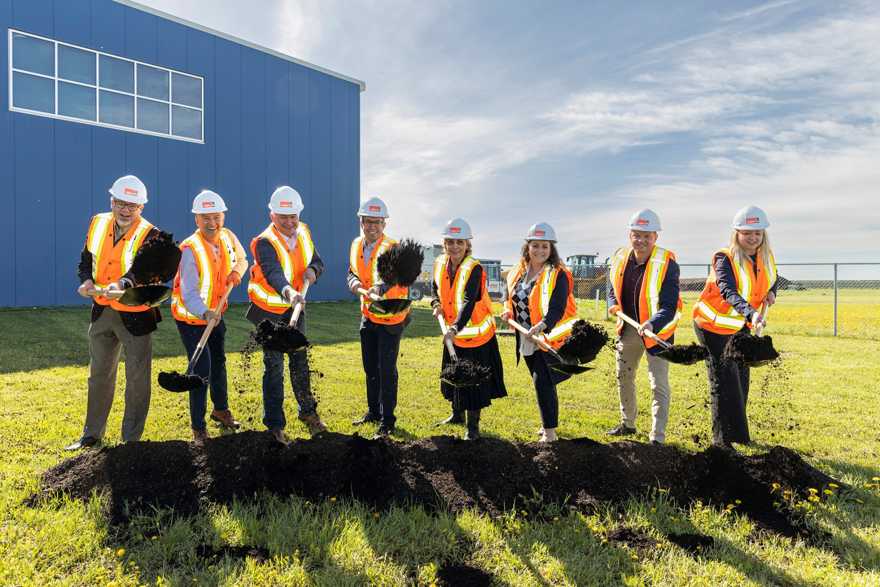 Calgary Composting Facility breaks ground celebrating new construction and funders