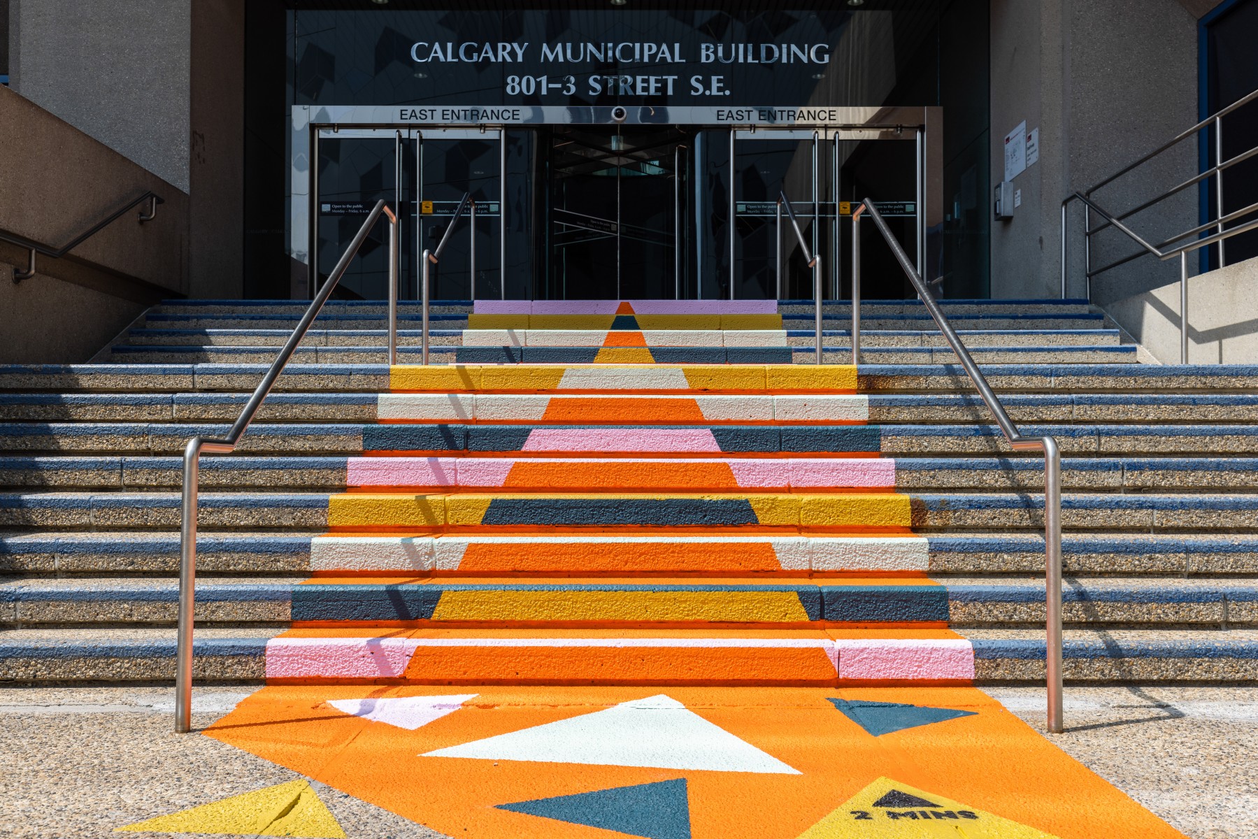 The creative wayfinding mural bringing vibrancy and connection to downtown