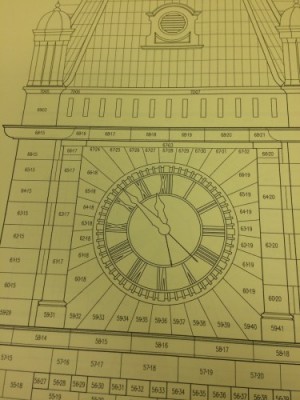 The sandstone blocks on Historic City Hall’s clock tower were individually mapped and prescribed rehabilitation methods.