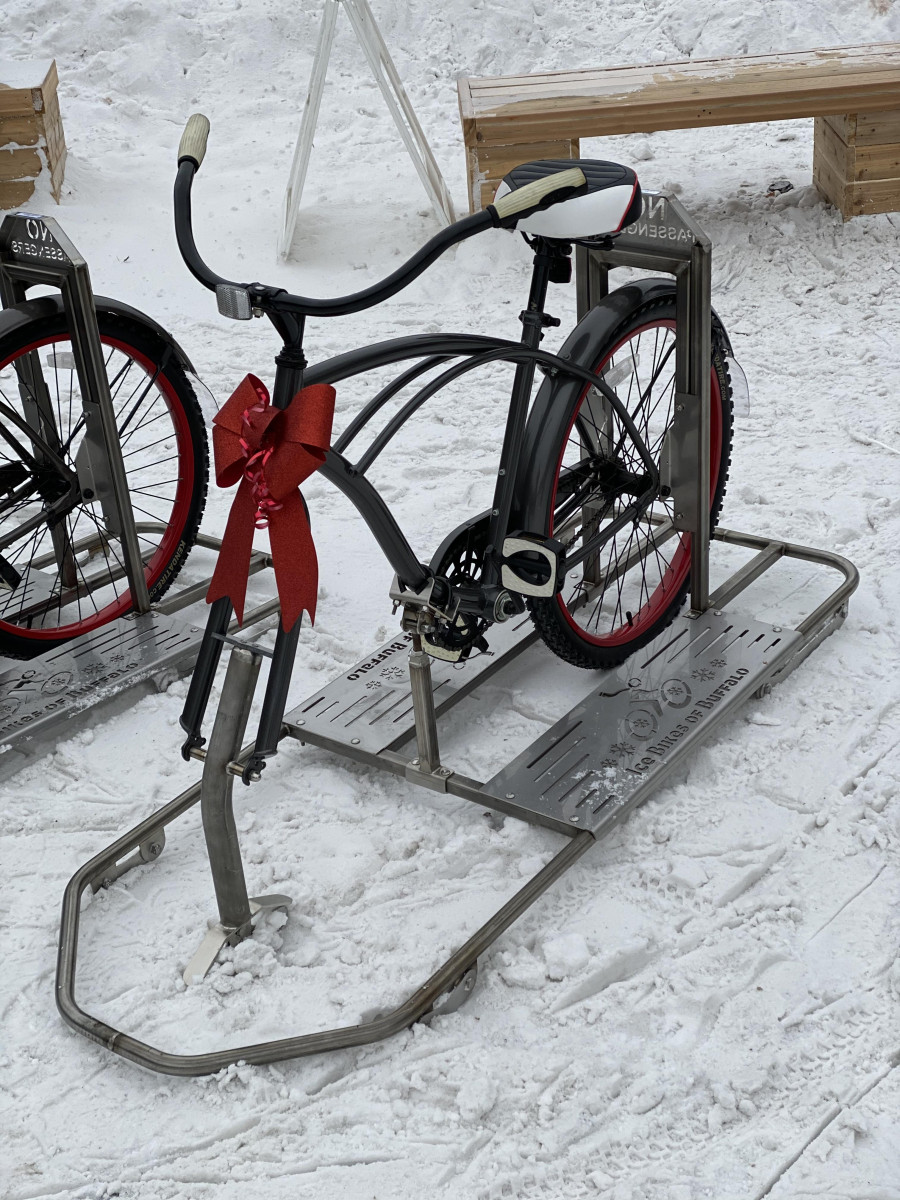 Rent an ice bike at Bowness Park.