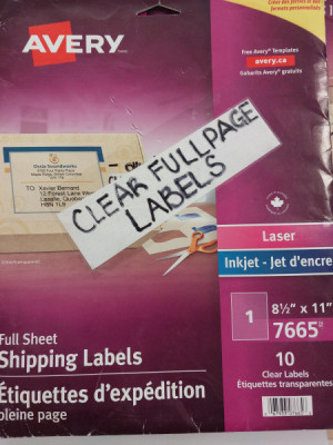 5648-24, Document Bundle - Clear Labels