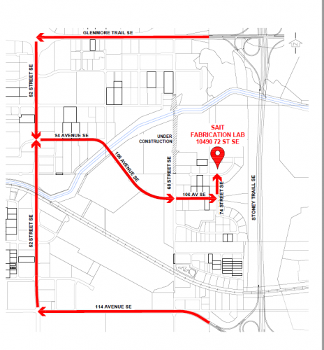 Map to media availability location 
