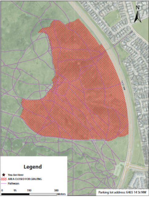 Figure 1: Location of goat grazing for 2025