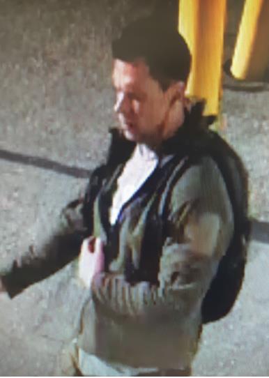 Police seek public assistance in locating unknown man connected to arson