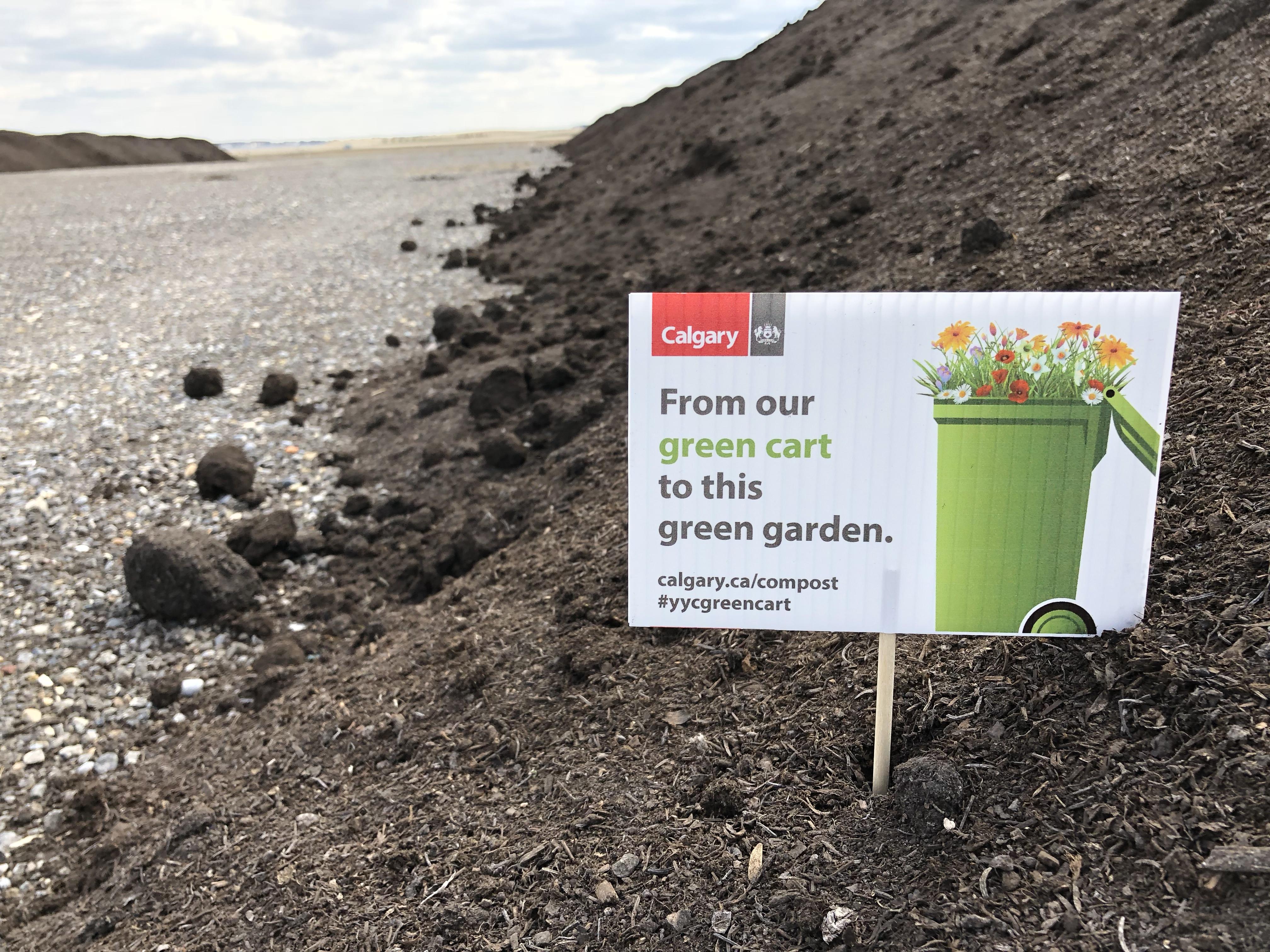 Dig in this spring with green cart compost from The City of Calgary