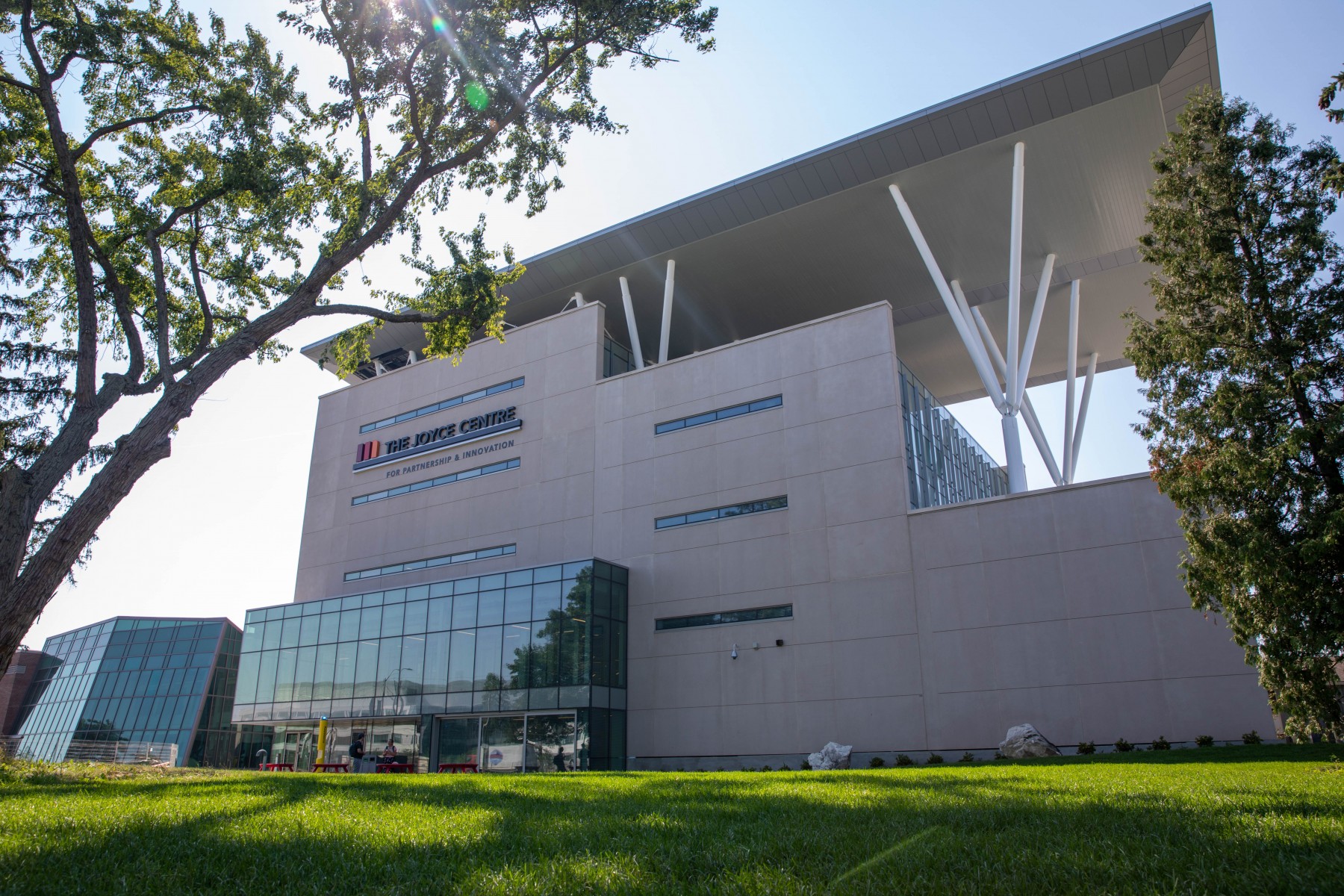 A north-facing picture of The Joyce Centre building