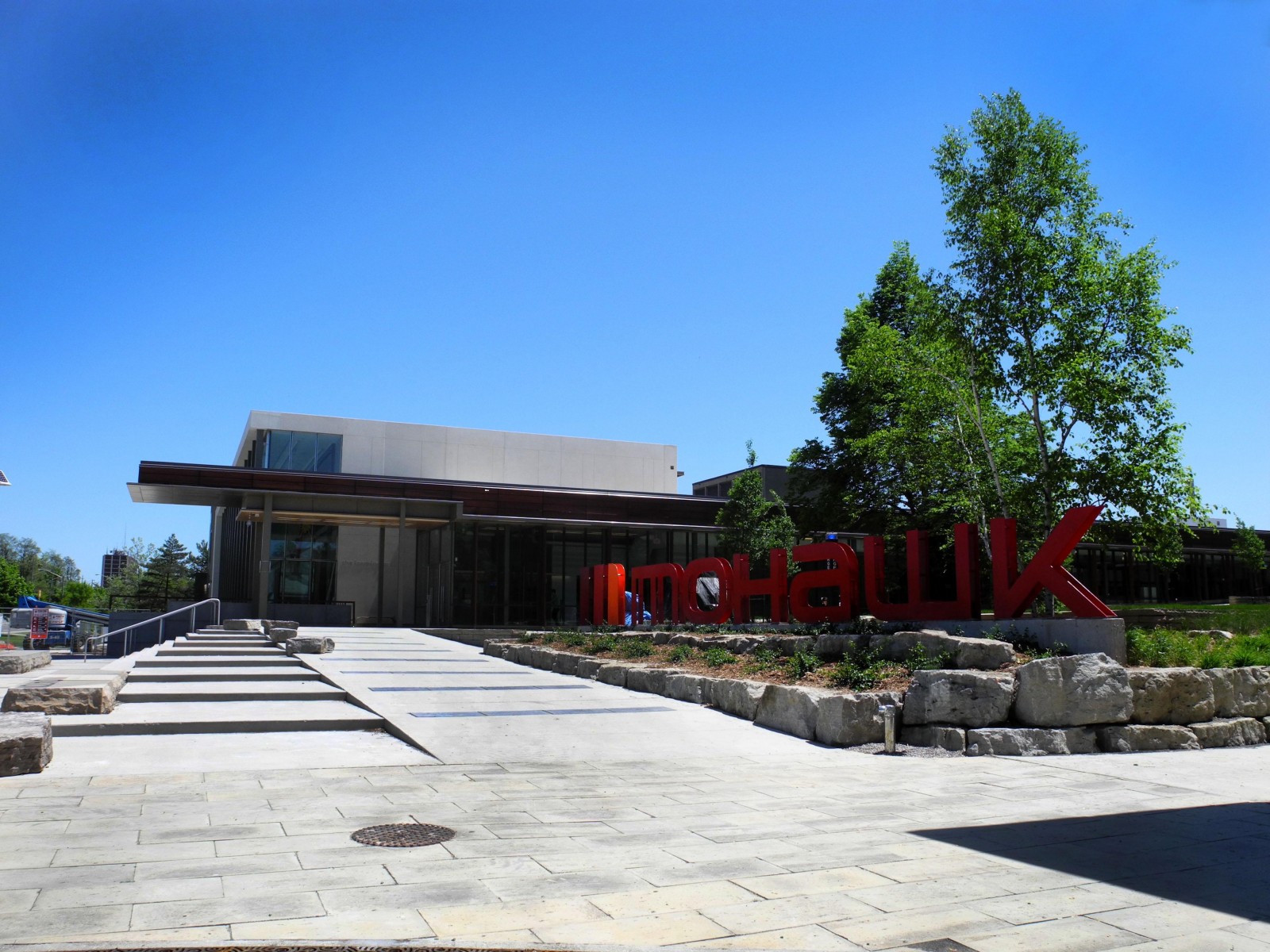 ramp to entrance at Fennell campus