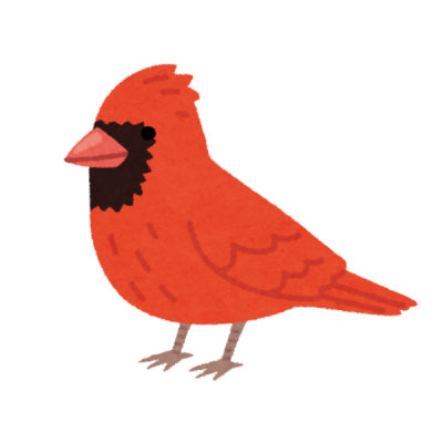 Red cardinal graphic