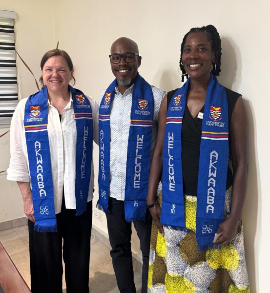 Ghana University of Cape Coast  - Deb King Marlon Cummings Nicole Bing cropped