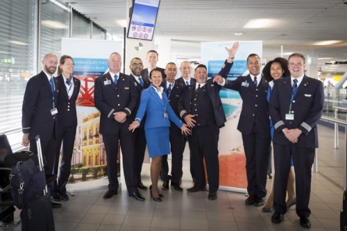 Inaugural KLM flight to Brazilian Fortaleza