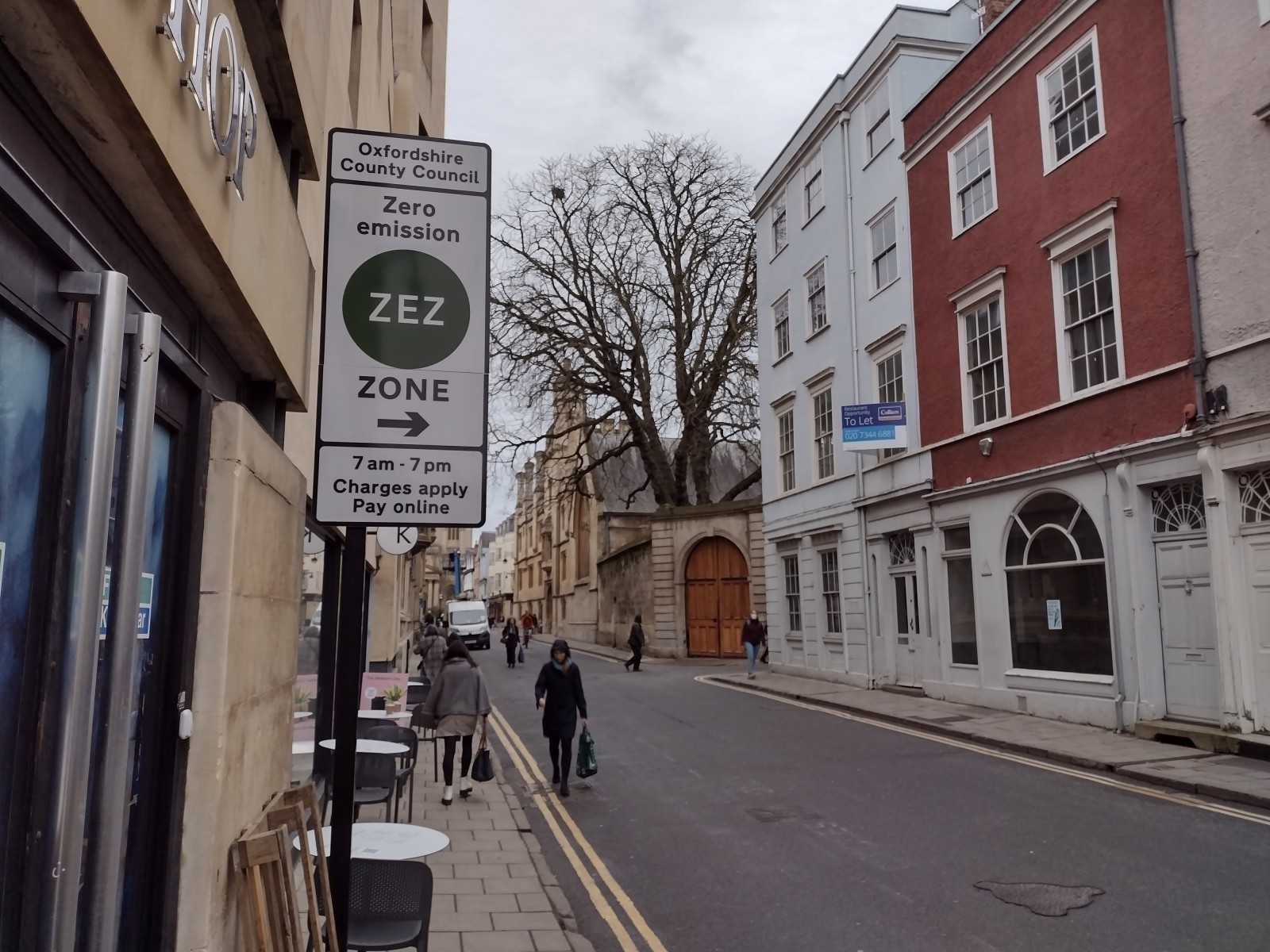 grant received for zero emission zone