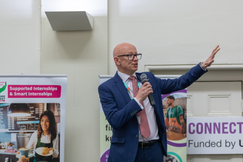 Dr Martin Reeves at Supported Internship success
