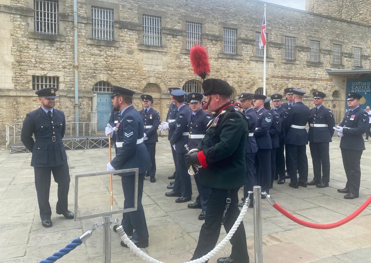 Raising the flag ahead of Armed Forces Day 2024 in Oxfordshire