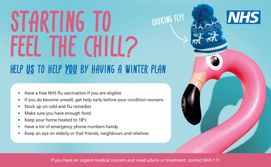 Health and care services in Oxfordshire encourage residents to have a winter plan