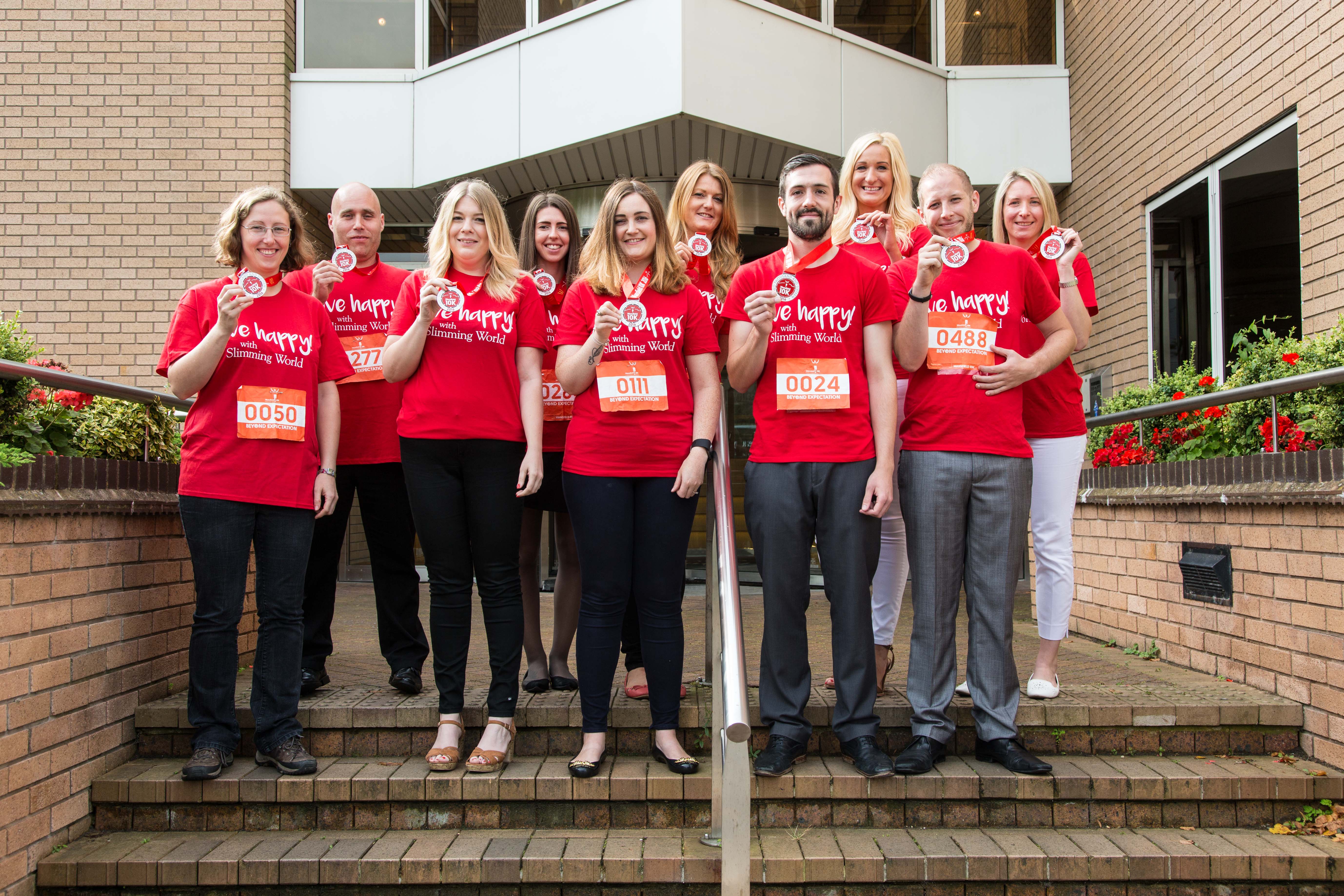 Slimming world team bag gold medals of their own at mansfield 10k Slimming World team bag gold medals of their own at Mansfield 10k