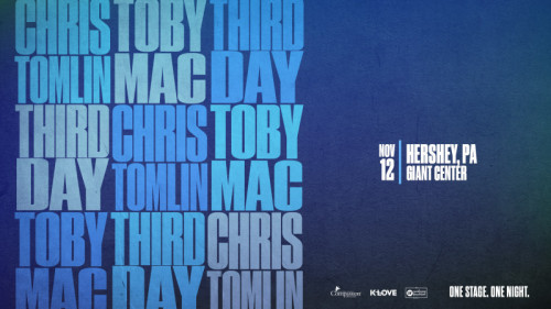 TobyMac, Chris Tomlin and Third Day to Join Forces for November Concert at GIANT Center in Hershey
