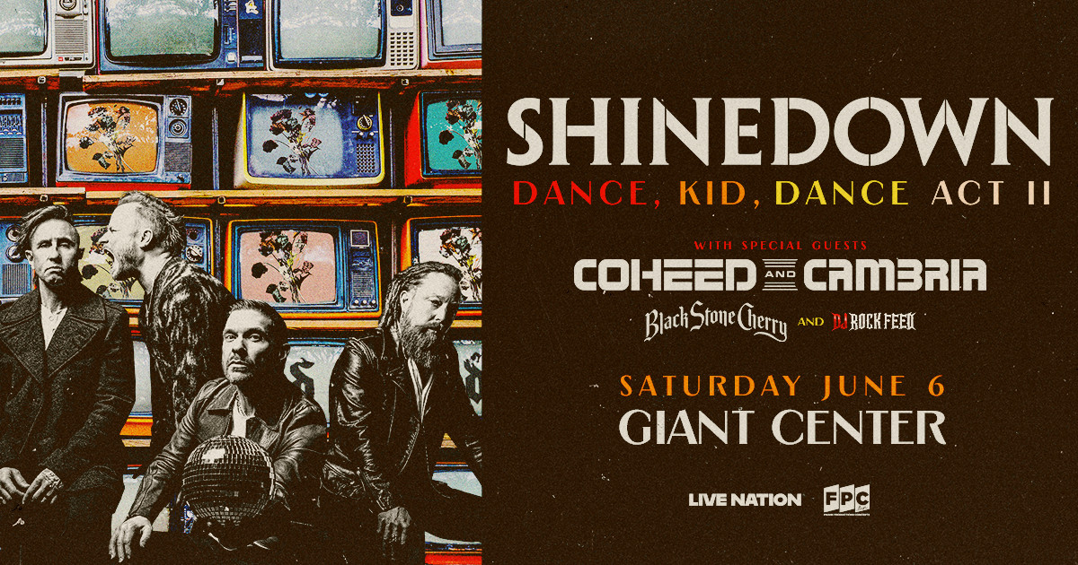 Shinedown to Play GIANT Center in Hershey, PA in June
