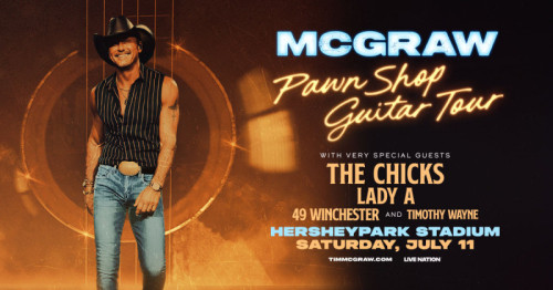 Country Music Star Tim McGraw to Visit Hersheypark Stadium in July