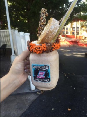 Pumpkin pie milkshake at Hersheypark