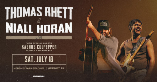 Thomas Rhett and Niall Horan to Play Hersheypark Stadium in July