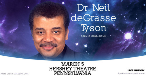 Dr. Neil deGrasse Tyson to Return to Hershey Theatre in 2026 with ‘Cosmic Collisions’