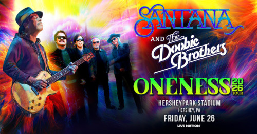 Santana & The Doobie Brothers to Bring 2026 Tour to Hersheypark Stadium