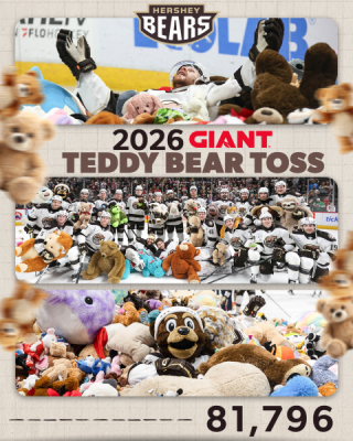 2026 GIANT Hershey Bears Teddy Bear Toss