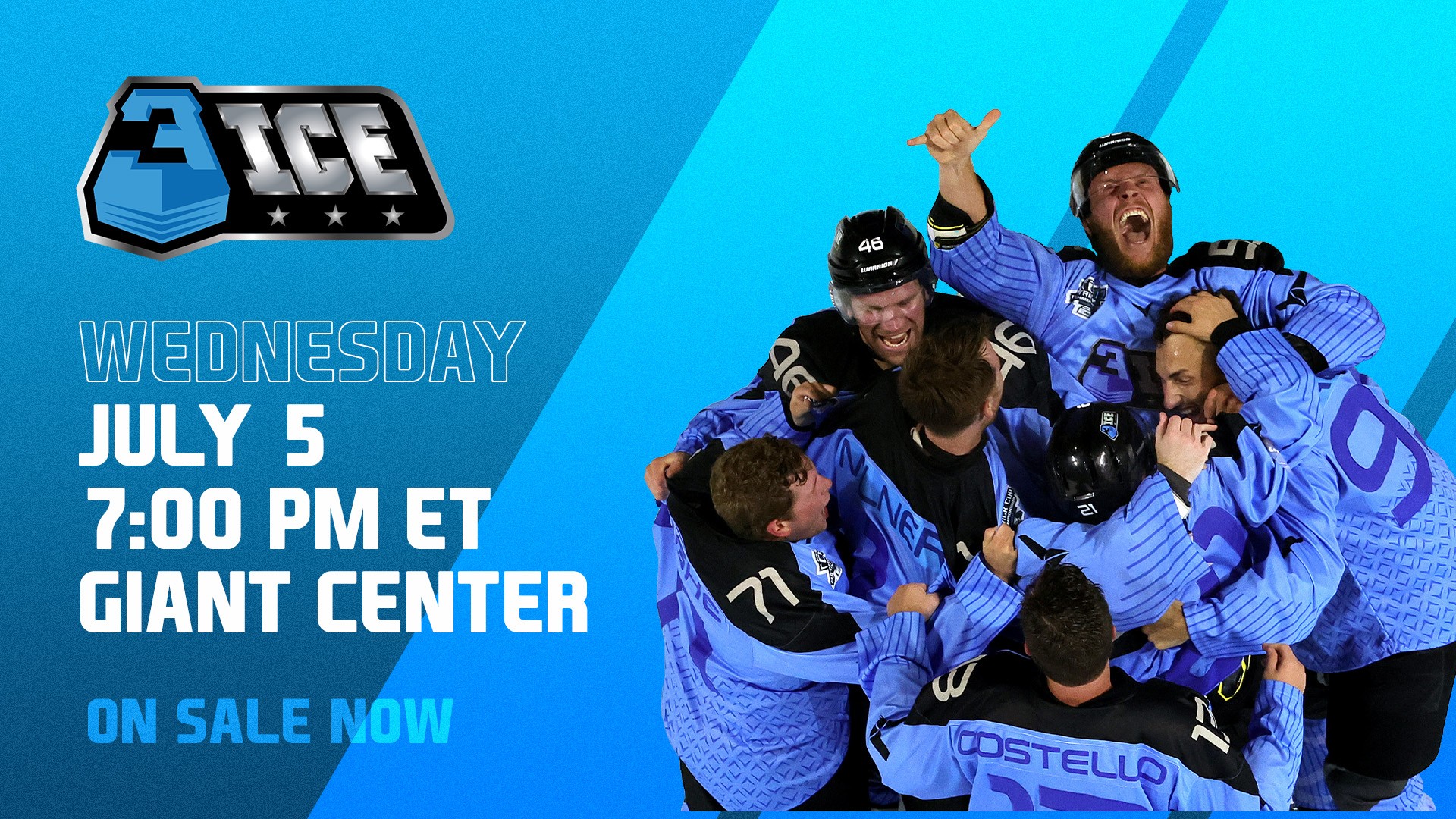 3ICE to Kick Off a Second Season on July 5 at GIANT Center