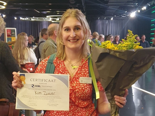 Kim wint posterwedstrijd beroepsvereniging NVML