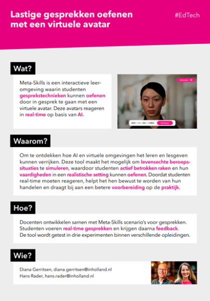 Edtech Experience Amsterdam Bord meta-skills