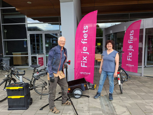 Fix zelf je fiets bij Inholland Haarlem