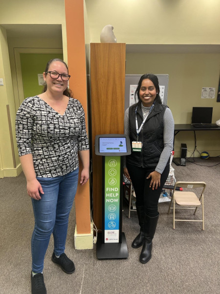 Rvive Centr Kiosk with Audrey and Faria